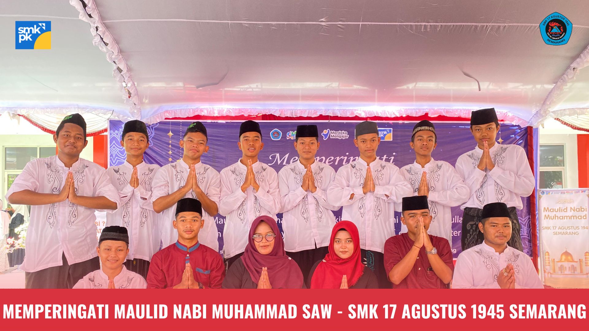 SMK 17 Agustus 1945 Semarang Menggelar Peringatan Maulid Nabi