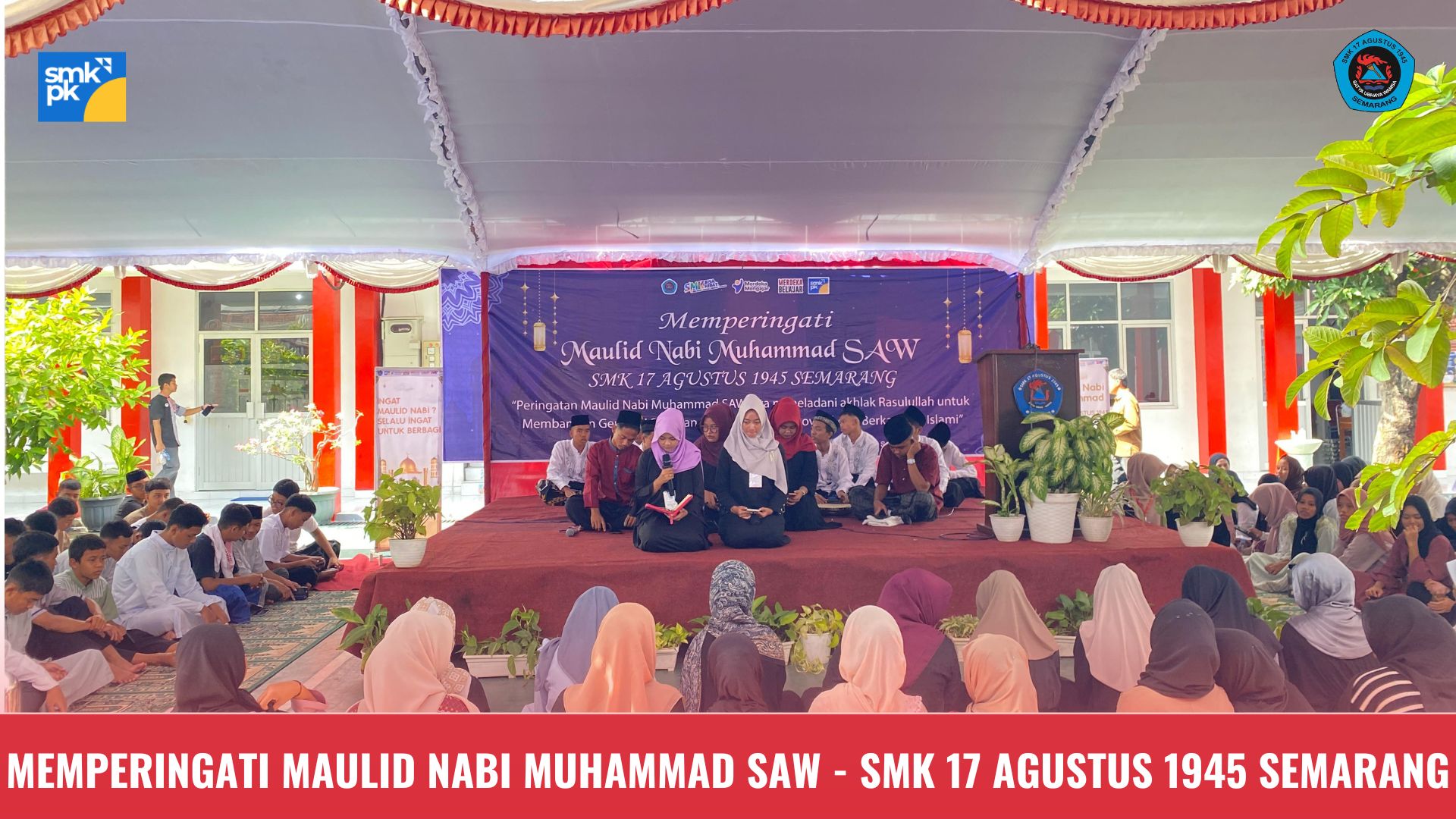 SMK 17 Agustus 1945 Semarang Menggelar Peringatan Maulid Nabi